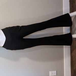 SHEIN Black Flared Stretchy V Waist Yoga Pants Size XS